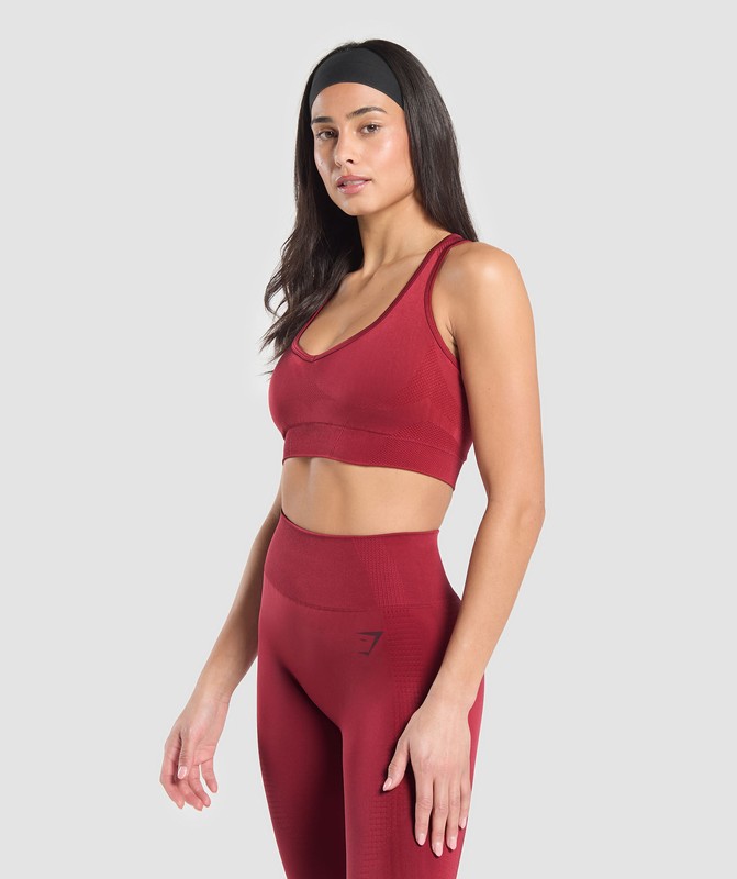 Gymshark Vital Shine Limited Edition Crop Top Crop Top Dam Röda | 749OQVSTD