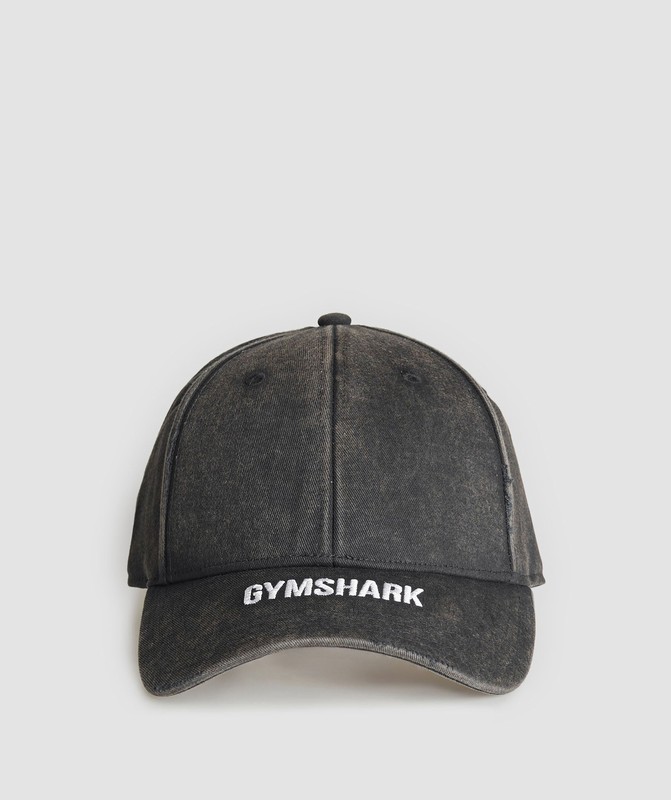 Gymshark Washed Cap Keps Dam Svarta | 964KNCDJR
