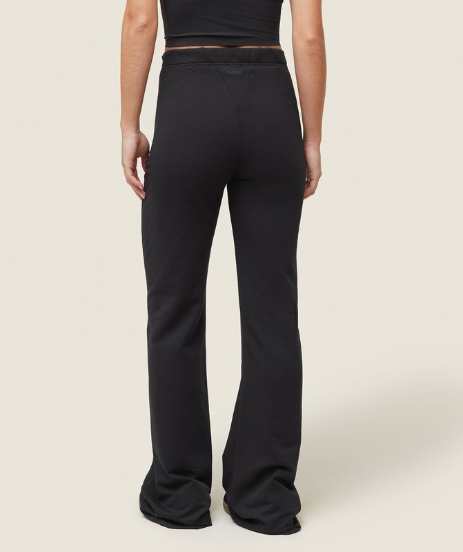 Gymshark everywear Lightweight Fitted Flared Sweatpants Byxor Dam Svarta | 517LTOUIP